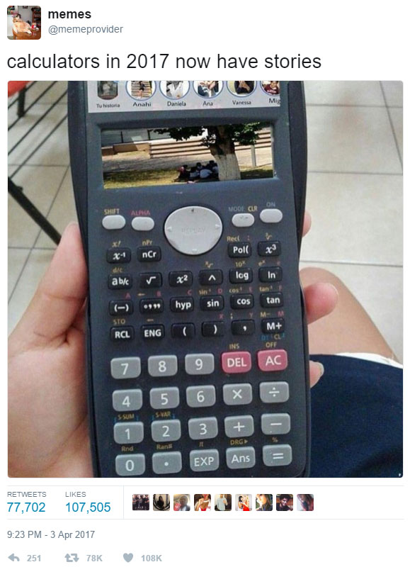 calculators have stories