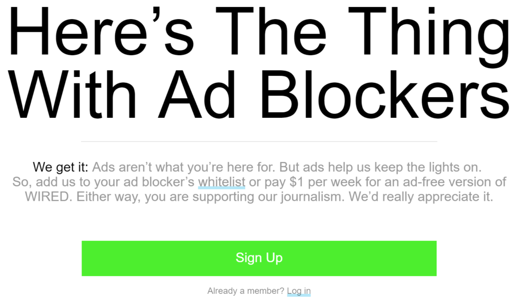 wired ad block