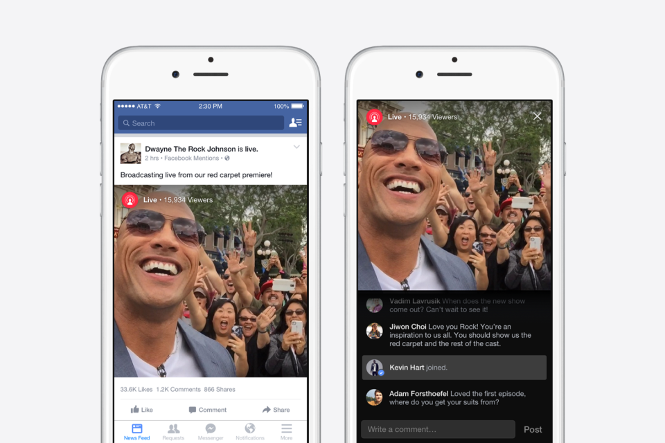 facebook live video example